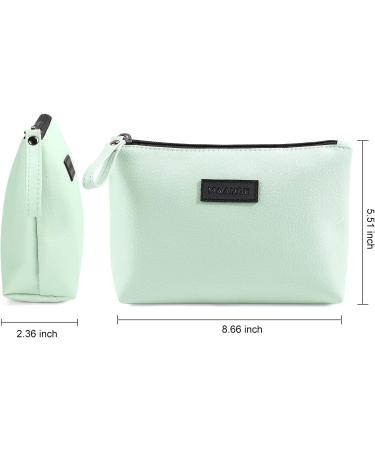 Small Cosmetic Pocket for Women | Waterproof PU Leather Makeup Bag - Cute Versatile Travel Organizer (Green) - Buy Online on SooperMarket.com