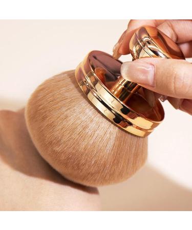 Teksome Face Powder Brush | Blush Brush Makeup Brush - Setting Powder Brush Face Brushes Makeup Mushroom Head Brush for Setting Loose & Pressed Powder rose gold - Buy Online on SooperMarket.com