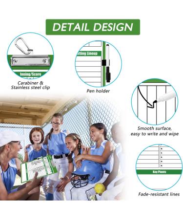 LEAP Coach Board Double Sided Premium Dry Erase Clipboard with Marker Pen - Ideal for Baseball, Basketball, Soccer, Football, Ice Hockey - Buy Online on SooperMarket.com