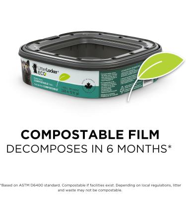 Litter Locker Refills Square Eco Refill 1pk Compostable cat Litter Bags - Buy Online on SooperMarket.com