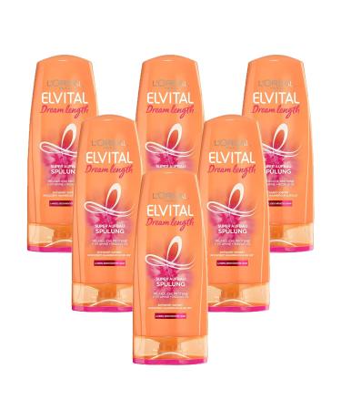 6 x L'Oreal Paris Elvital Conditioner Dream Length for brittle hair 250ml each