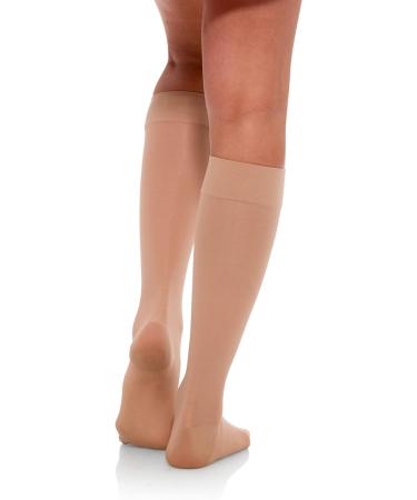 JOMI COMPRESSION Sheer Knee High Stockings 20-30mmHg Closed Toe - Small Natural - Style 232 - Buy Online on SooperMarket.com
