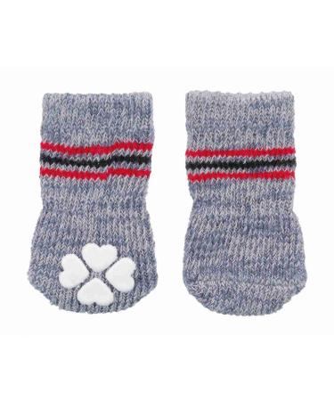 Trixie 19504 Dog Socks Anti-Slip L 2 pcs. grey grey L