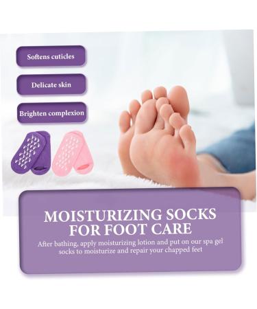 minkissy 4 Pairs Gel Socks Women's Socks Vegetable Gel Moisturizing Miss - Buy Online on SooperMarket.com