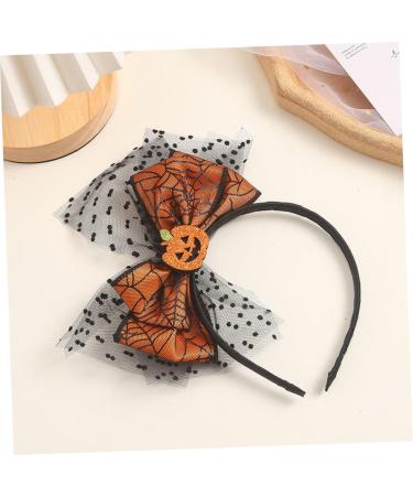 Gogogmee Bow-knot Headdress Costume for Halloween Funny Headbands Pumpkin Hairband Lace Bow Hair Hoop Bat Costume Masquerade Party Boppers Halloween Decoration Carnival Hair Band Cloth - Buy Online on SooperMarket.com
