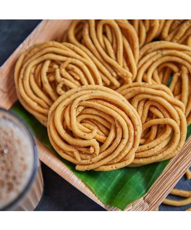 Elakkia Sri Lankan Round Murukku 10-Pieces Box Healthy Snacks Gluten Free No Artificial Flavours or Preservatives Added - Buy Online on SooperMarket.com