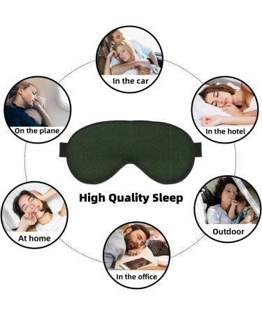 Buy SSIMOO Hunter Green Floral Petals Pattern Sleep Mask - Adjustable Breathable & Fashionable Eye Mask for Comfortable Sleep - International Shipping Available - Buy Online on SooperMarket.com