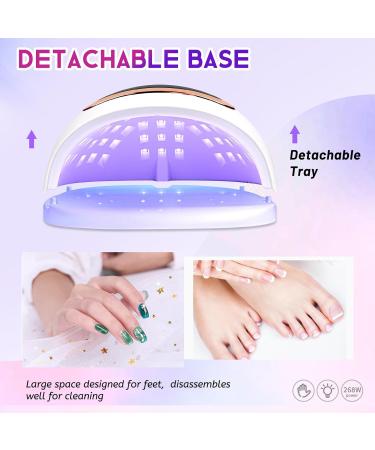Buy Wisdompark 268W UV LED Nail Lamp - LCD Touch Screen 4 Timer Settings Perfect for Gel Nails - International Shipping - Buy Online on SooperMarket.com