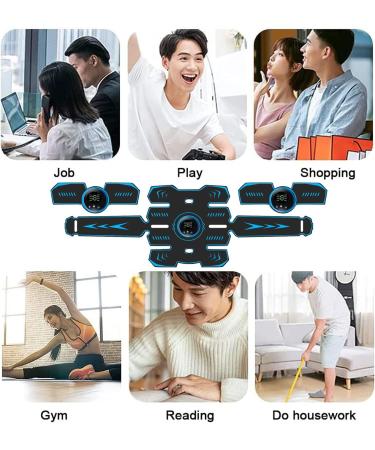 Abdominal Toning Belt Trainer | Waist Trimmer for Men and Women | Abs Workout Equipment - Buy Online on SooperMarket.com