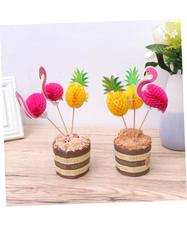 Warmhm 40pcs Cake Picks Baby Shower Cake Toppers Dessert Toppers Cupcake Party Picks Wedding Cupcake Toppers Food Party Picks Birthday Cake Decoration Bamboo 3d Plug in Dessert Table - Buy Online on SooperMarket.com