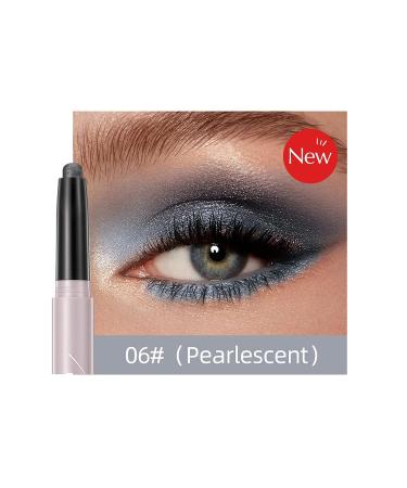 iGuzvaw Matte Eyeshadow Stick Cream to Powder - Waterproof Eyeliner Pencil Crayon in Shimmer 06 Smoky Grey - Buy Online on SooperMarket.com