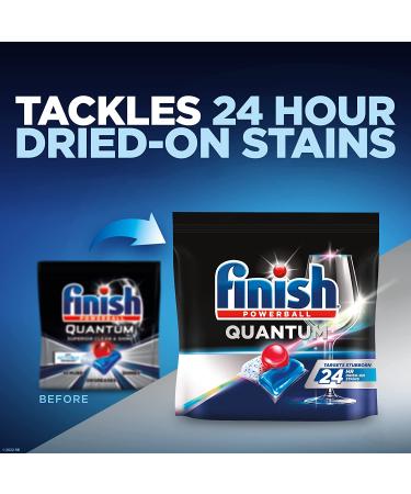 Finish Quantum 64ct Dishwasher Detergent Tablets - Powerball Formula for Ultimate Clean & Shine - Buy Online on SooperMarket.com