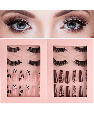 JSGHGDF Eyelashes Natural Look False Eyelashes Press on s Reusable Fake s with Glues for SET68 - Buy Online on SooperMarket.com