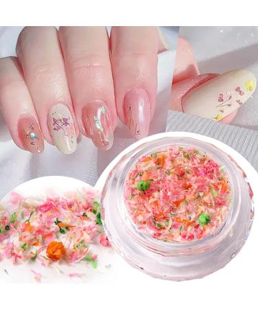 1Box 3D Dried Flower Nails Art Nail Accessories Elegant Nails Art Adornments Decoration Perfect For Nail Decoration Mixed Flowers For Nails Art S053A - Buy Online on SooperMarket.com