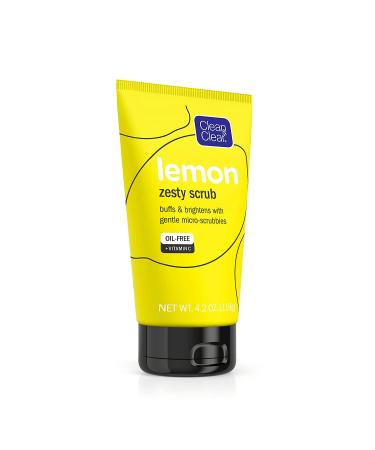 Clean & Clear Lemon Zesty Scrub 4.2 oz | Exfoliating Scrub for Clear Skin - Buy Online on SooperMarket.com