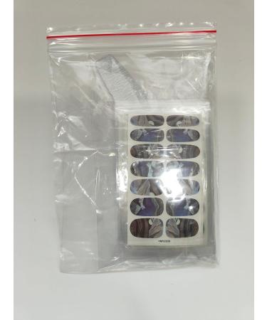 Kalolary Nail Foil Self-Adhesive - 12 Sheets Marble Rages Full Wraps Nail Polish Stickers | Nail Art & DIY Decoration with Nail File - Buy Online on SooperMarket.com