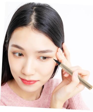 FOYTOKI Eyeliner Eye Pencil Liner Eye Liner Pen Women Makeup Tool Liquid Eye Liner Plastic Golden - Buy Online on SooperMarket.com
