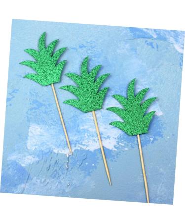 Warmhm 15pcs Fruit Cake Chic Decor Cake Picks Wedding Decor Glittery Leaf Topper Fruit Decor Leaf Cake Topper Reusable Decor Capacillos Para Cupcake Summer Party Pineapple Insert Card - Buy Online on SooperMarket.com