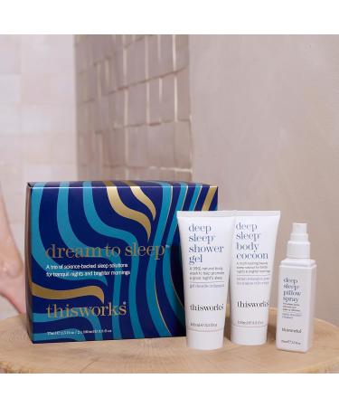 This Works Dream to Sleep Gift Set - Deep Sleep Pillow Spray Shower Gel and Deep Sleep Body Cocoon Body Lotion - Self Care and Sleep Gifts for Women Dream to Sleep Gift Set 2024 - Buy Online on SooperMarket.com