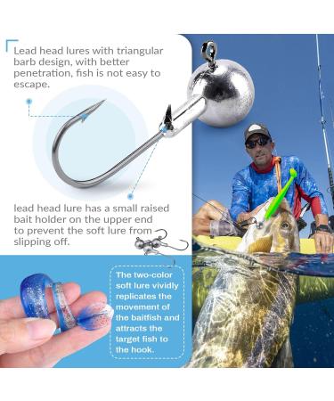 75PC Fishing Accessories Set | 40PC Steel Leaders Rubber Fish & Jig Heads for Freshwater & Saltwater | Ultimate Fishing Gear - Buy Online on SooperMarket.com