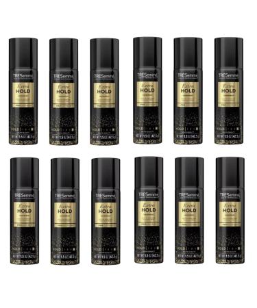TRESemm Travel-Size Hairspray 12 Count TRES Two Aerosol Hair Spray Extra Hold Anti-Humidity Anti-Frizz Hair Products 1.5 Oz (12 Count) 18 Ounce (Pack of 1) - Buy Online on SooperMarket.com