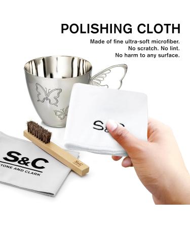 Stone and Clark Horse Hair Shoe Brush - Premium Shoe Polish Brush with 100% Horse Hair Bristles - Concaved Beech Wood Handle for Perfect Leather Polishing - Buy Online on SooperMarket.com