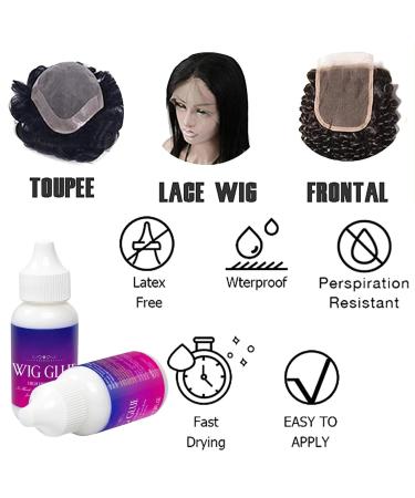 Beautfave Waterproof Wig Glue - Strong Hold Adhesive for Lace Front Wigs & Hairpieces - Buy Online on SooperMarket.com