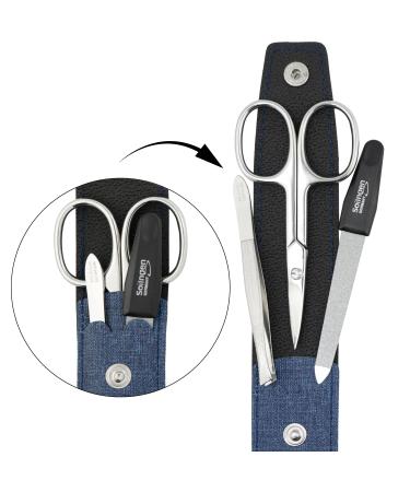 Buy marQus 3-Piece Travel Manicure Set - Solingen Nail Care Scissors & File | Perfect for On-The-Go Grooming - Buy Online on SooperMarket.com