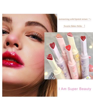 ZARICS Heart Jelly Lipstick - Hydrating & Long-Lasting Tinted Lip Balm | Moisturizing Gloss in Iced Persimmon - International Shipping Available - Buy Online on SooperMarket.com