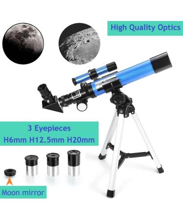 MaxUSee Kids Telescope 400x40mm with Finder Scope + Portable 10X42 Monocular for Moon Viewing, Bird Watching & Wildlife Scenery | Ideal for Kids & Beginners - Buy Online on SooperMarket.com