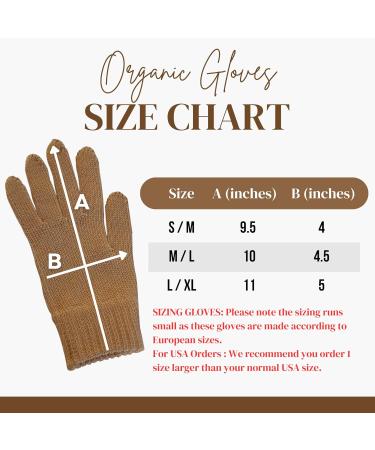 Organic Cotton Gloves best for Eczema Psoriasis Fibromyalgia (Large to Extra Large) - Buy Online on SooperMarket.com