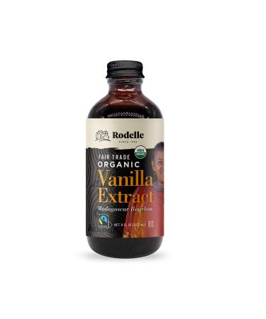Rodelle Fair Trade Organic Pure Vanilla Extract, 8 Oz 8 Fl Oz