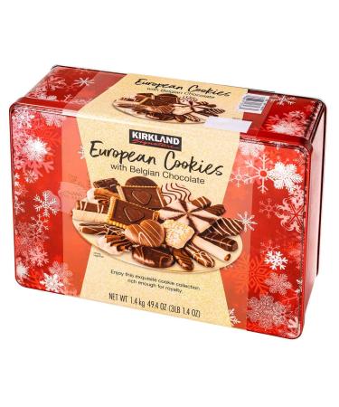 European Cookies LIMITED EDITITON Kirkland Signature with Belgian Chocolate, 49.4 Ounce