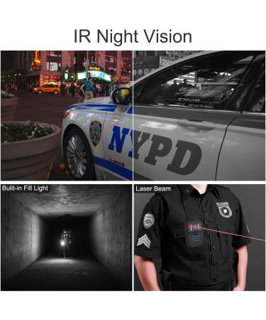 XIYXIN Police Body Camera 1296P 30FPS 38MP | Built-in 64GB Memory | Waterproof with Night Vision & Audio Recording - Buy Online on SooperMarket.com