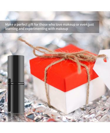 Retractable Flat Top Kabuki Brush | Portable Foundation Makeup Brush with Cover - Black - Buy Online on SooperMarket.com