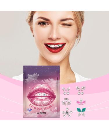 GUANGLU Rhinestone Stickers for Teeth - Rhinestone Stickers for Teeth Portable Decorative Comfortable Teeth Supplies for Daily Use Shopping Dating - Buy Online on SooperMarket.com