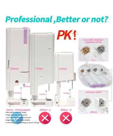 Firstomato 2PCS Disposable Ear Piercing Kit with Hypoallergenic Earrings - 3.0mm Ball 24Kt Gold - Buy Online on SooperMarket.com