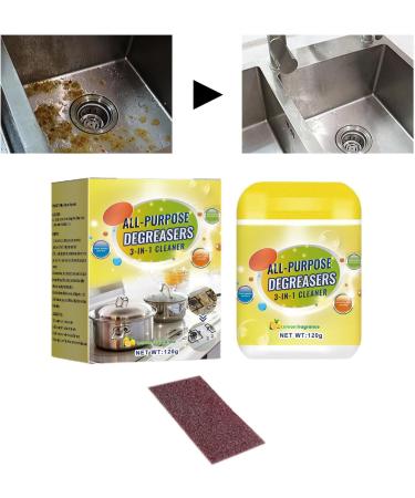 Protective Kitchen Cleaner Kitchen Powder Foam Degreaser Kitchen Oil Stains Grease Cleaning Powder for Heavy Oil Stain and Grease Removal Puchen - Buy Online on SooperMarket.com