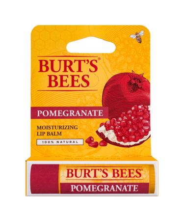 Burt's Bees Pomegranate Lip Balm - 0.15 oz | Natural Moisturizer International Shipping - Buy Online on SooperMarket.com
