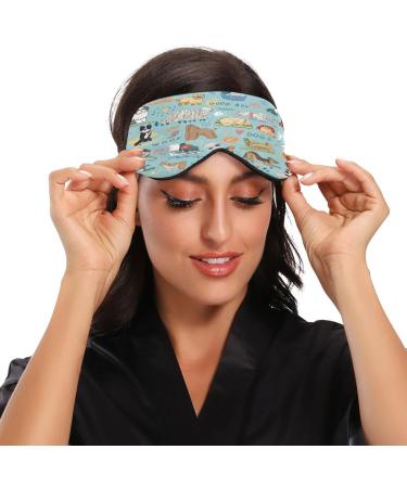 WELLDAY Cute Dogs Sleep Mask - Soft Comfort Blindfold for Men and Women - Buy Online on SooperMarket.com
