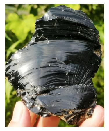 Natural Crystal Rough 1pcs Obsidian Crystal Stone Natural Rough Mineral Specimen 200g