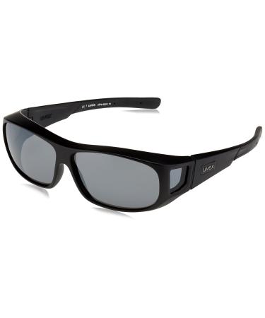 uvex ultra spec m - sports glasses for men and women - mirrored - suitable for glasses wearers one size black mat