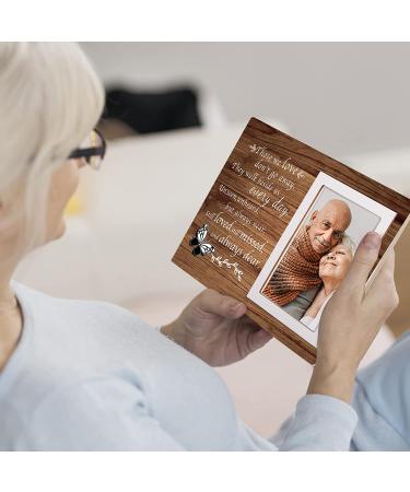 Memorial Picture Frame - Sympathy Gift for Loss of Loved One - Fits 6x4 Photo - Brown - Buy Online on SooperMarket.com