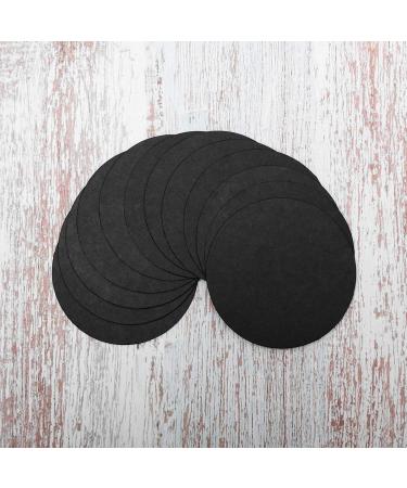 36 Pieces 4 inch Round Black Kraft Coaster Cards - Thick Kraft Paper for Mandala Painting and DIY Decorations - Buy Online on SooperMarket.com