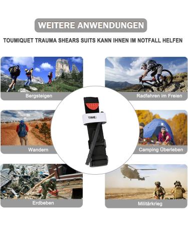 2PC Tactical Tourniquet for Emergency First Aid | One-Handed Bleeding Control & Life-Saving Outdoor Gear - Buy Online on SooperMarket.com