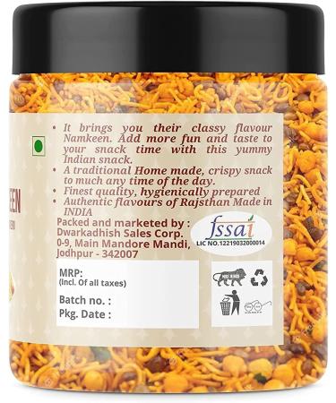 AOZA Dhawak Rajasthani Mixture Namkeen - 200 GMS. (Delicious Normal Spicy) Jar Pack  - Buy Online on SooperMarket.com