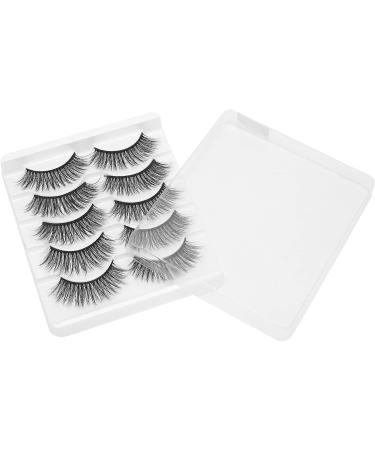 Reusable Eyelashes Lightweight and Portable 5 Pairs 6D False Eyelashes Hand Made Eyelashes Soft and for Salon for Home(GL701) - Buy Online on SooperMarket.com