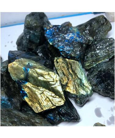 Dazzle Labradorite Original Stone Quartz Crystal Rough Specimen FZUGEDRLI (Size : 600-650g) - Buy Online on SooperMarket.com