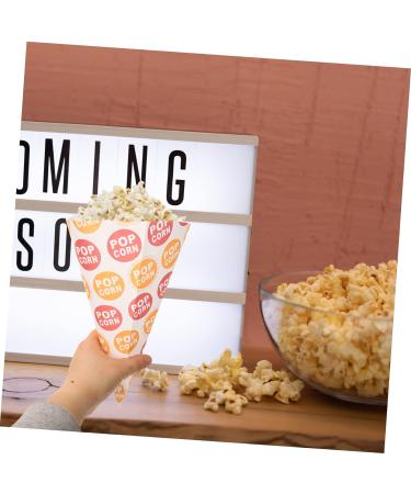 Didiseaon 200 Pcs Popcorn Bag Clear Goody Bag Kids Cone Bags Piping Bags Kids Snack Bag Halloween Treat Bags for Candy Mini Popcorn Boxes Halloween Cone Bags Child Waffles Paper Glass - Buy Online on SooperMarket.com