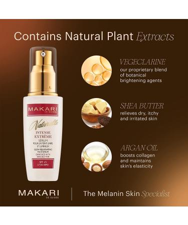 Makari Intense Extreme Toning Spot Treatment Serum SPF15 (1.7 oz) | Shea Butter Skin-Rejuvenating Serum | Fade Blemishes, Soothe Wrinkles, Brighten Skin - Buy Online on SooperMarket.com